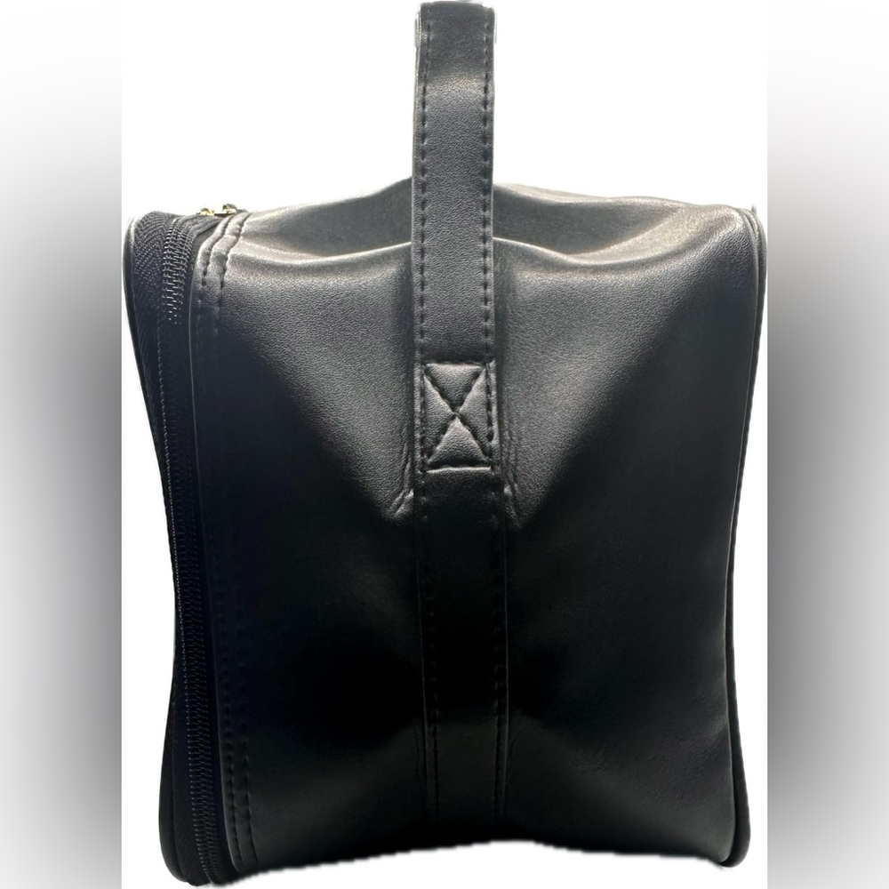 Ives Saint Lauren Black Leather Cosmetic Bag - Picture 3 of 7